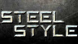  Создаем стальной текст