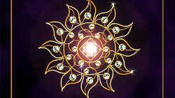  Процесс рисования золотой подвески «День и ночь»