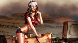  Процесс рисования девушки в стиле пин-ап