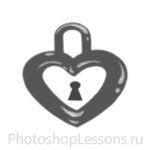 Кисти в виде сердечек для Фотошопа - кисть 4