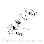 Кисти в виде брызг крови для Фотошопа - кисть 1