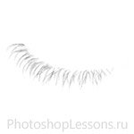 Кисти в виде ресниц для Фотошопа - кисть 14