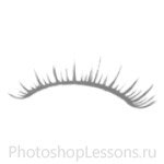 Кисти в виде ресниц для Фотошопа - кисть 6