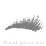 Кисти в виде ресниц для Фотошопа - кисть 38