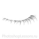 Кисти в виде ресниц для Фотошопа - кисть 34