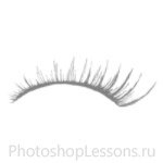 Кисти в виде ресниц для Фотошопа - кисть 40