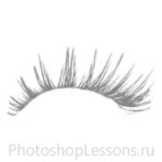 Кисти в виде ресниц для Фотошопа - кисть 25