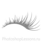 Кисти в виде ресниц для Фотошопа - кисть 23