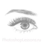 Кисти в виде женский глаз для Фотошопа - кисть 12