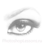 Кисти в виде женский глаз для Фотошопа - кисть 16