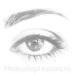 Кисти в виде женский глаз для Фотошопа - кисть 18