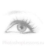 Кисти в виде женский глаз для Фотошопа - кисть 7