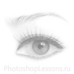 Кисти в виде женский глаз для Фотошопа - кисть 8