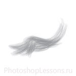 Кисти в виде волос для Фотошопа - кисть 6