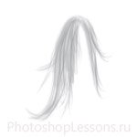 Кисти в виде волос для Фотошопа - кисть 7