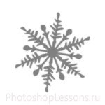 Кисти: снежинки для Фотошопа - кисть 10