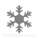 Кисти: снежинки для Фотошопа - кисть 15