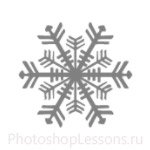 Кисти: снежинки для Фотошопа - кисть 18