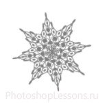 Кисти: снежинки для Фотошопа - кисть 31
