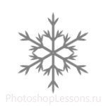 Кисти: снежинки для Фотошопа - кисть 35