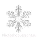 Кисти: снежинки для Фотошопа - кисть 41