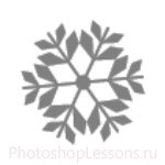 Кисти: снежинки для Фотошопа - кисть 47
