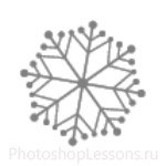 Кисти: снежинки для Фотошопа - кисть 48