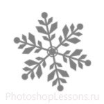 Кисти: снежинки для Фотошопа - кисть 49