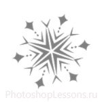 Кисти: снежинки для Фотошопа - кисть 60