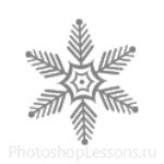 Кисти: снежинки для Фотошопа - кисть 61