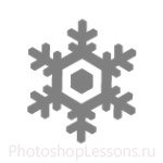 Кисти: снежинки для Фотошопа - кисть 8