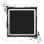 Кисти: декоративные рамки для Фотошопа - кисть 41